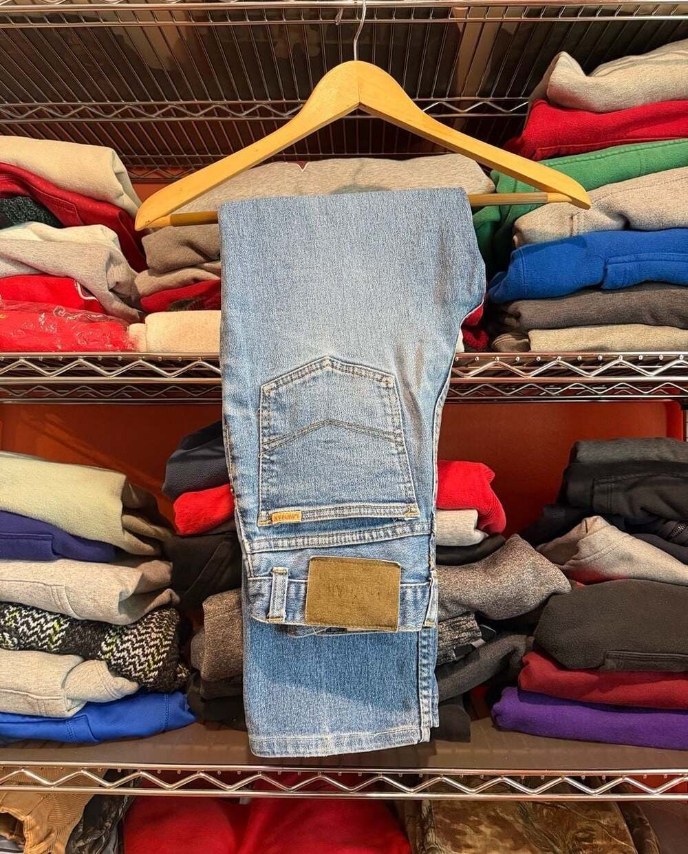Vintage Lawman High Waisted Light Wash Denim Jeans